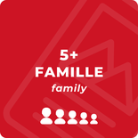 Familial illimité 5 personnes et + (-15%)