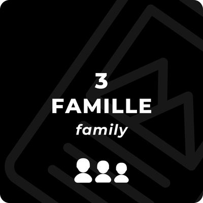 Abonnement illimité - MTB - Famille de 3 (-5%)