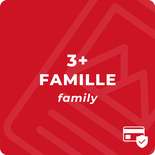 Unlimited season pass - Family of 3 and more (-10%)