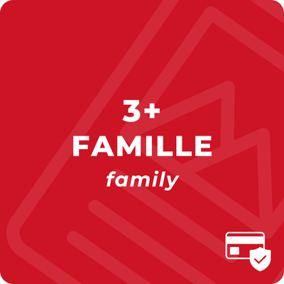 Unlimited season pass - Family of 3 and more (-10%)