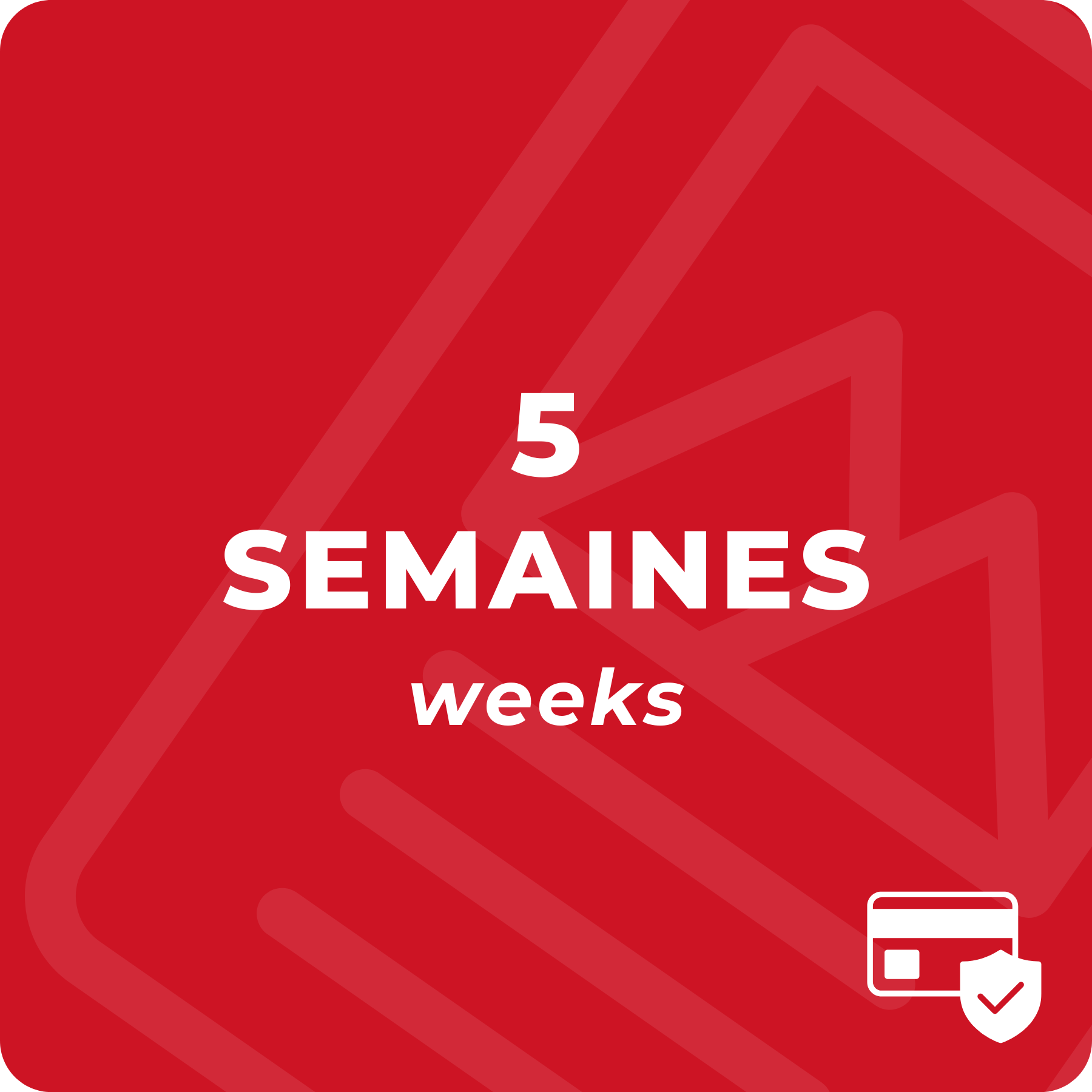 5 weeks (with lessons only)