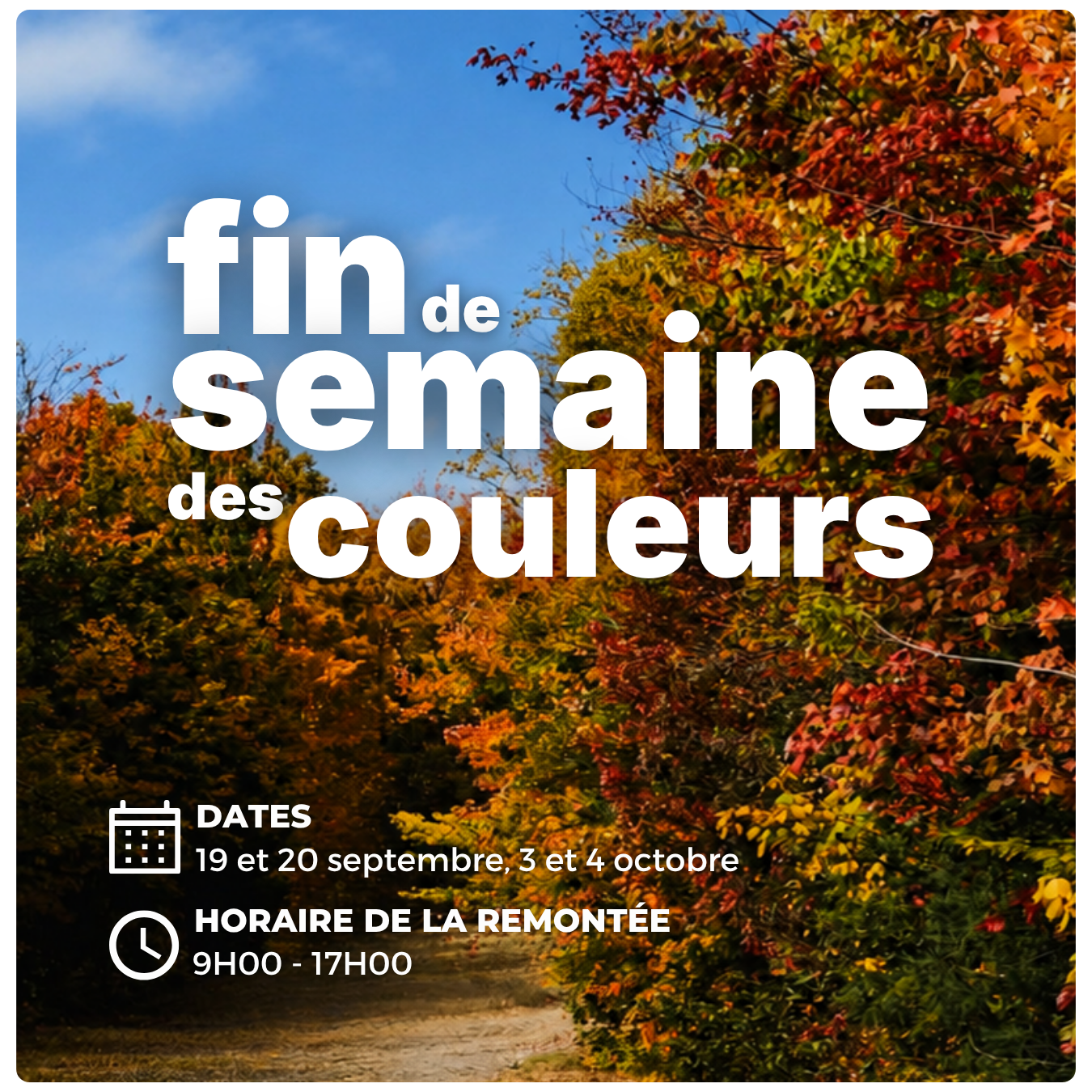 Fin de semaine des couleurs