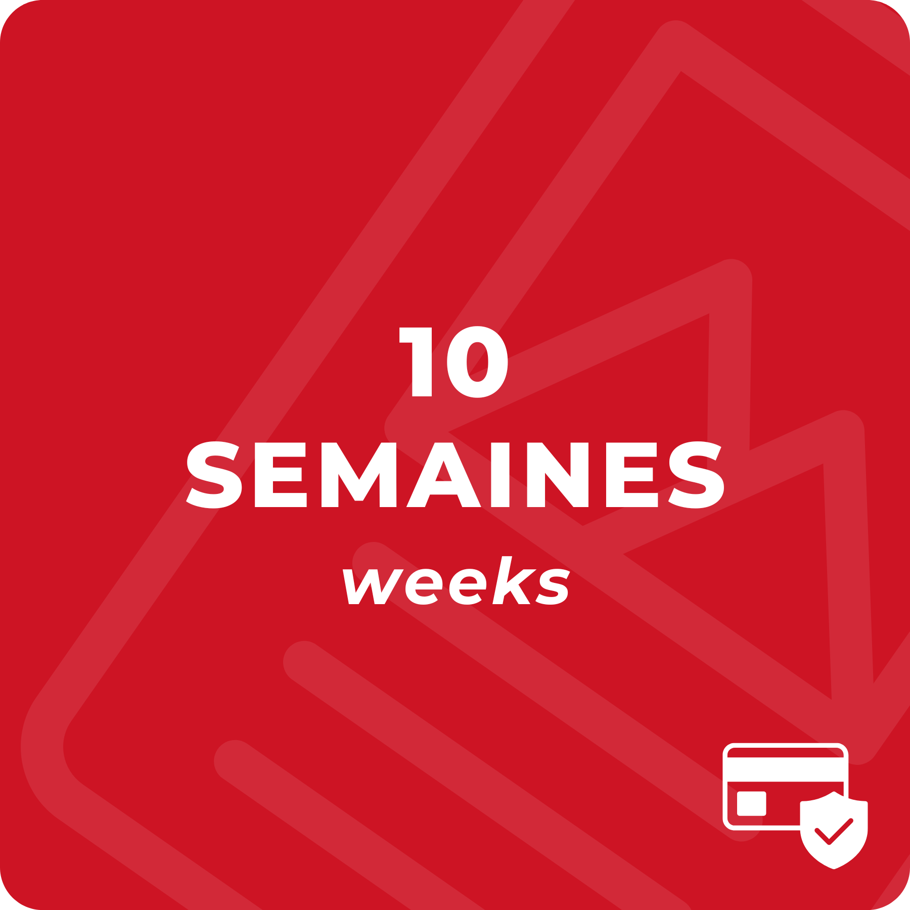 10 semaines (avec cours seulement)